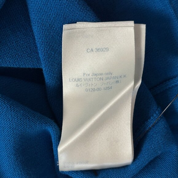 Louis Vuitton Blue & White Everyday Logo Intarsia T-Shirt - Picture 8 of 8